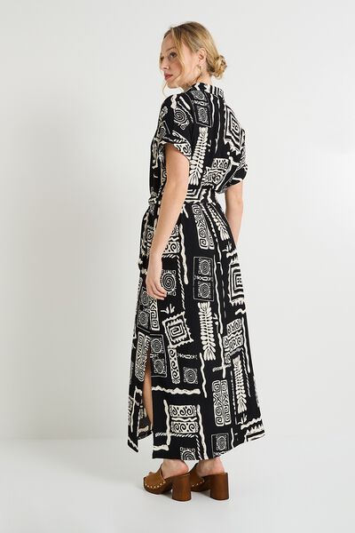 Robe col chemise femme