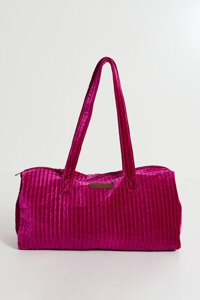 Grand sac en velours matelassé