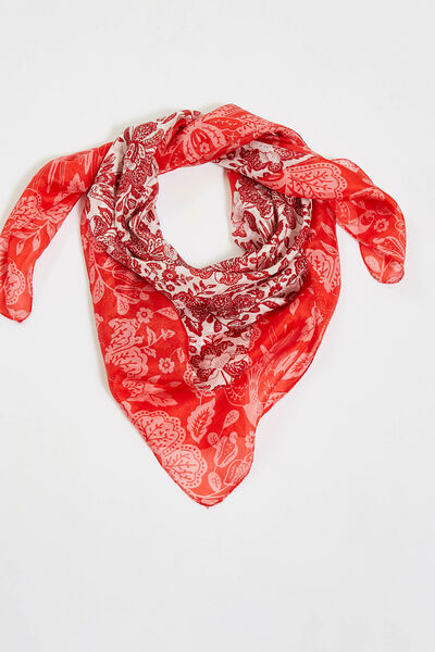 Foulard carré de soie femme