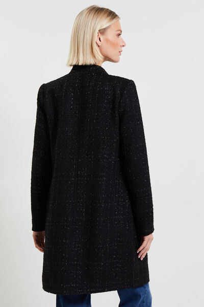 Manteau tweed femme