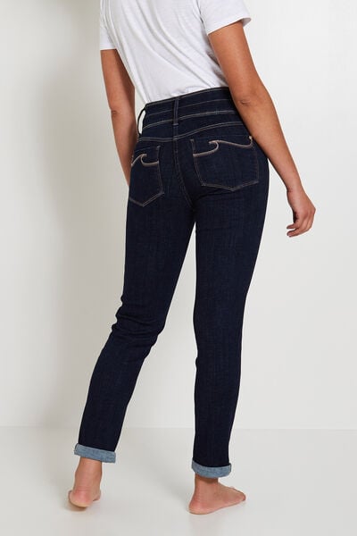 Jean raccourci taille haute HANOI femme