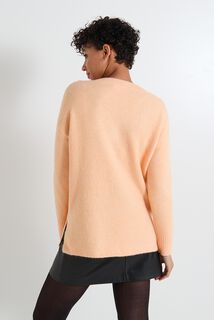 Pull col V femme