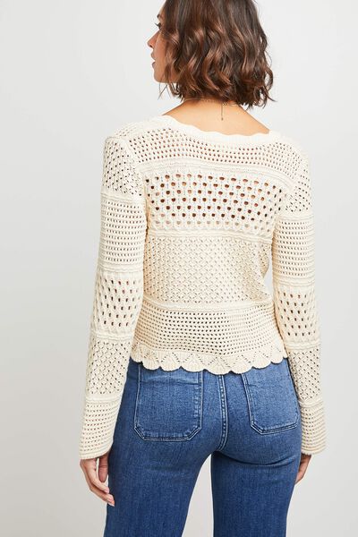 Gilet ajouré femme