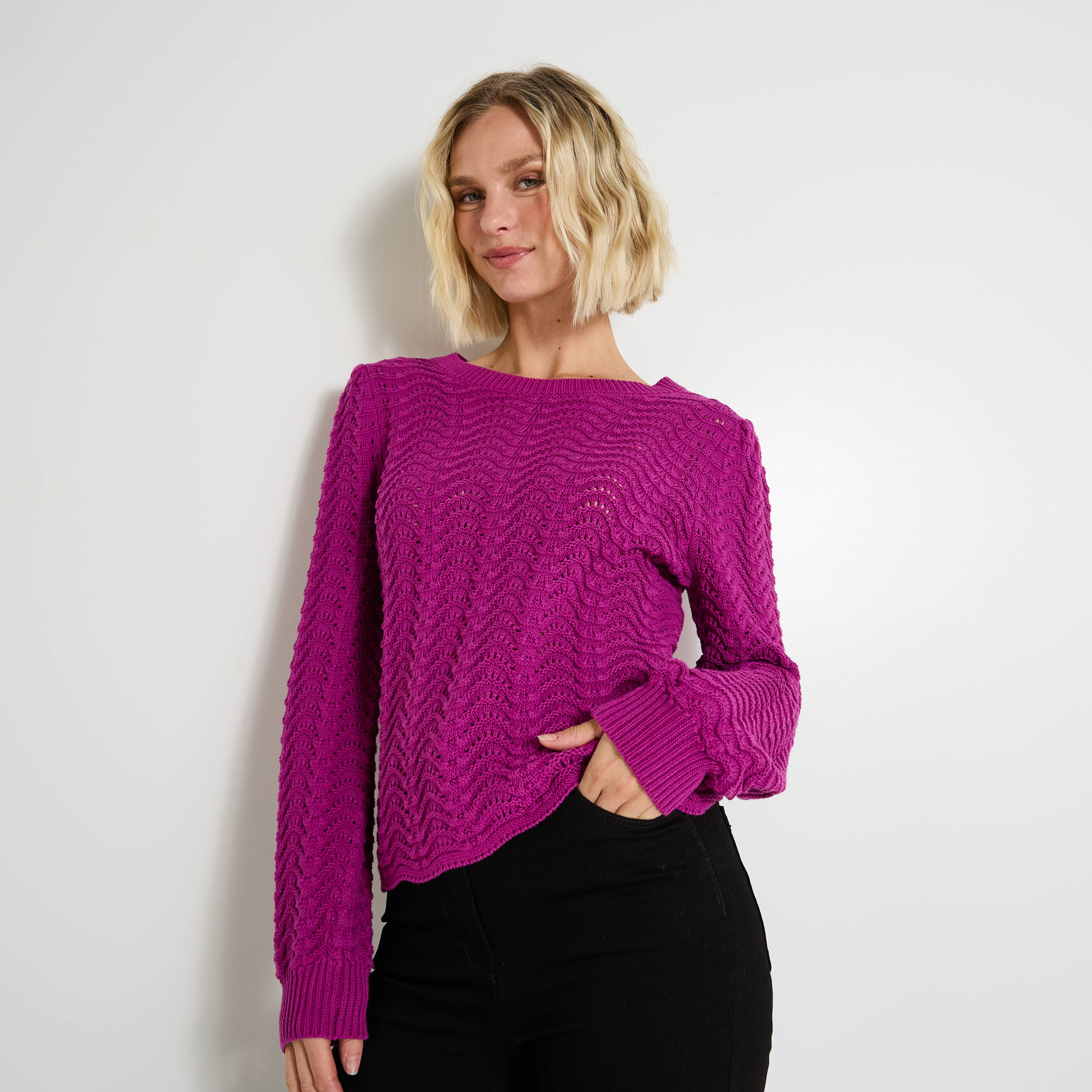 Pull manches longues femme