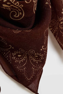 Foulard carré bicolore femme