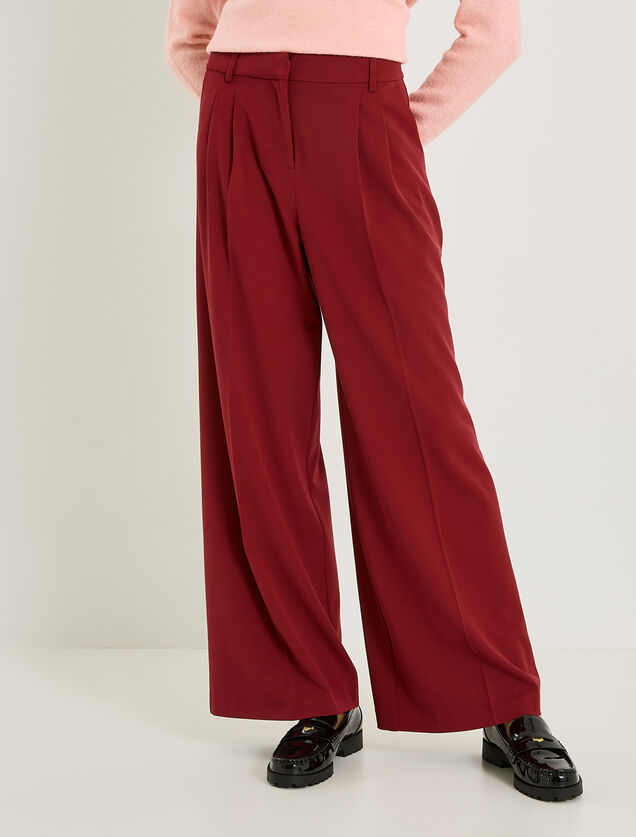 Pantalon fluide &agrave; pinces femme