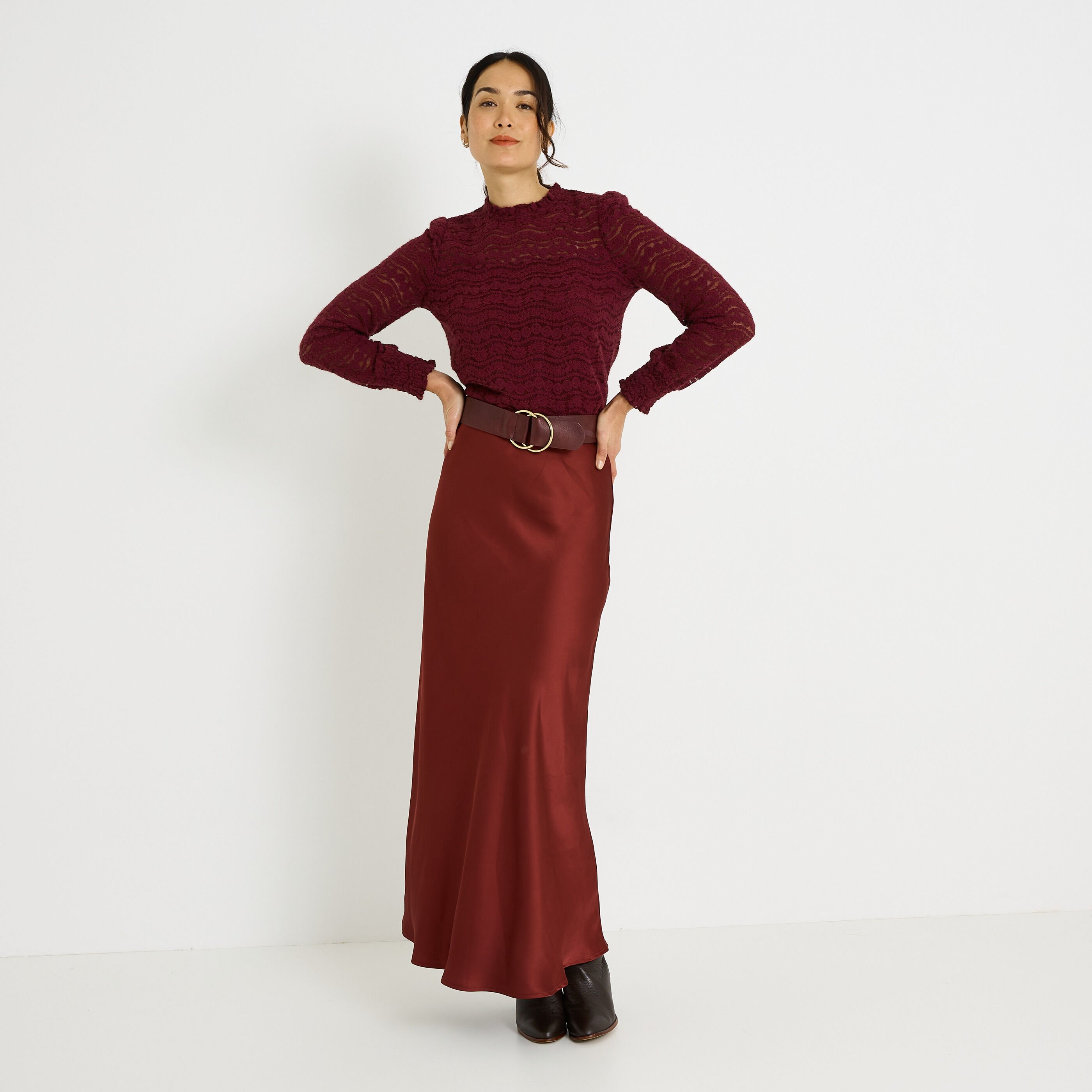 Blouse col victorien femme