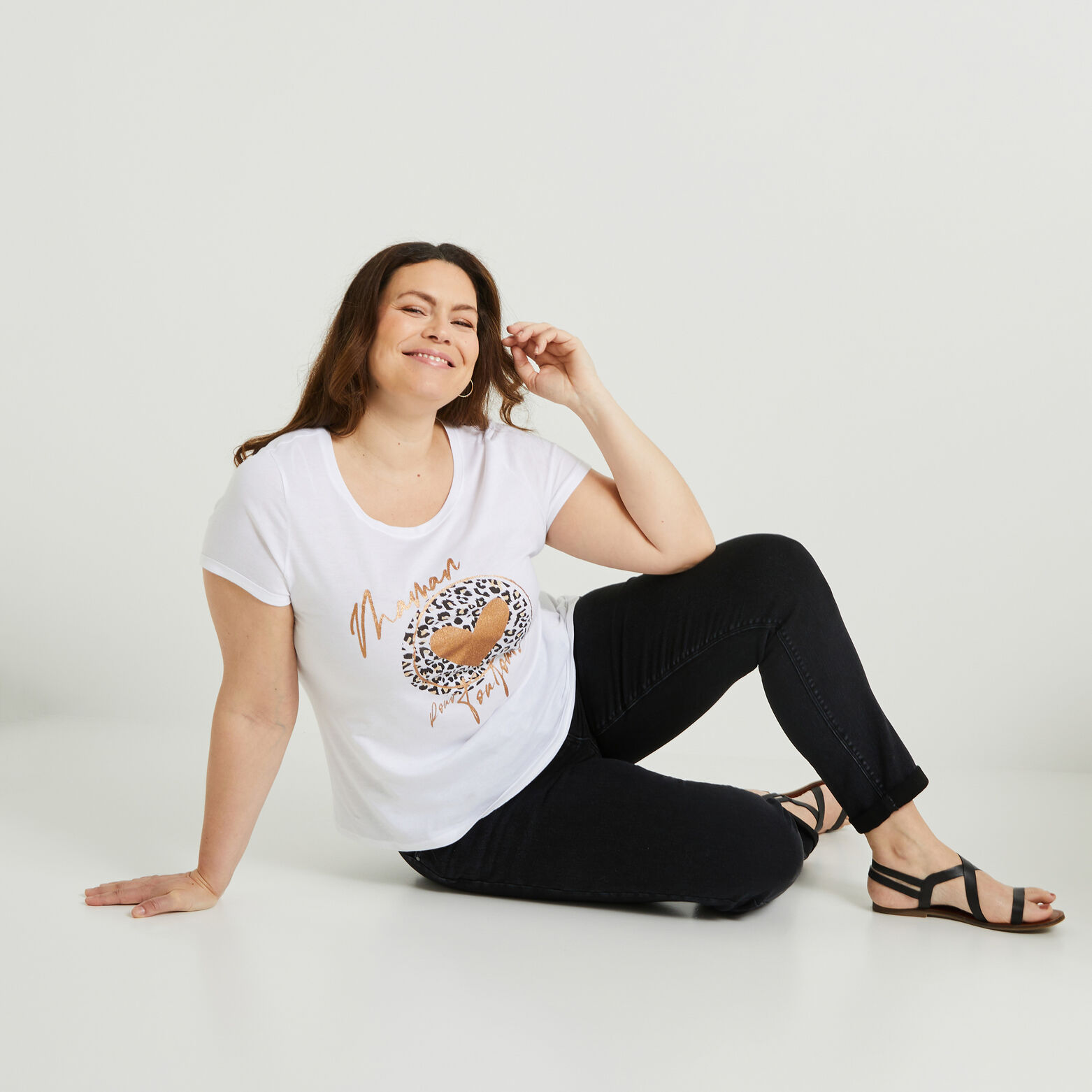 Tshirt print femme