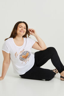Tshirt print femme