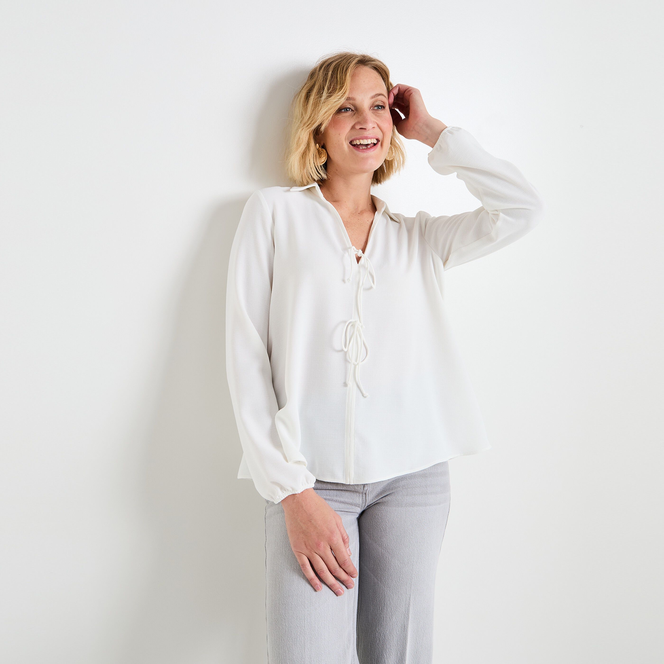 Blouse manches longues femme