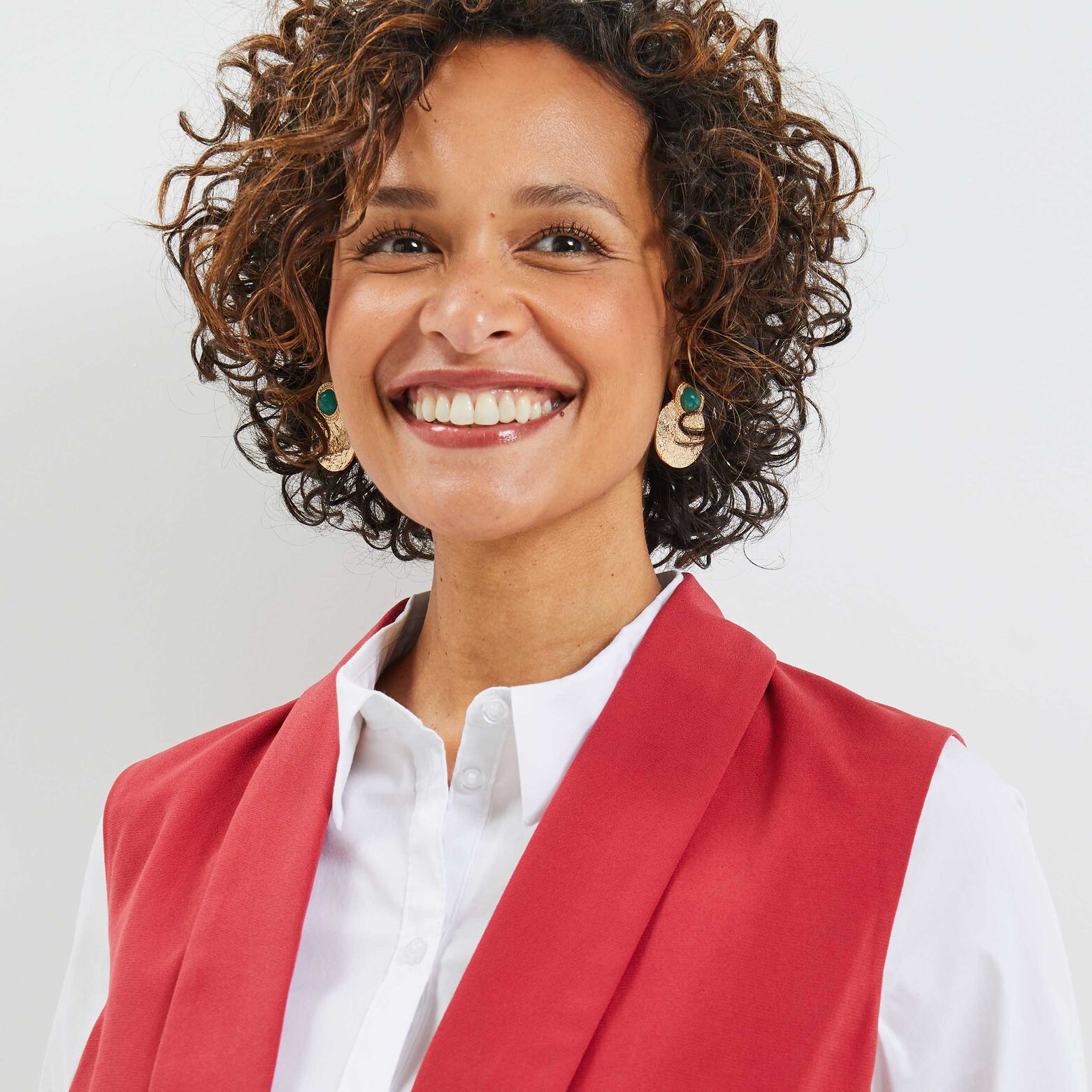 Veste tailleur sans manche femme