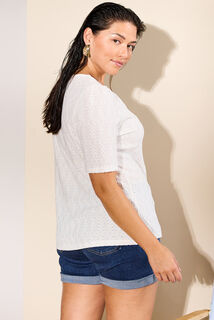 Tshirt maille ajourée femme