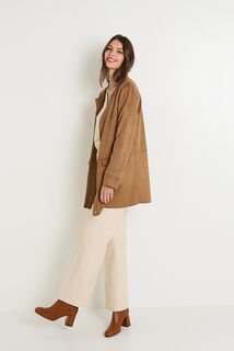 Manteau suédine femme