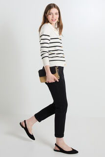 Gilet rayé femme