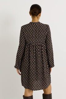 Robe imprimée col V 