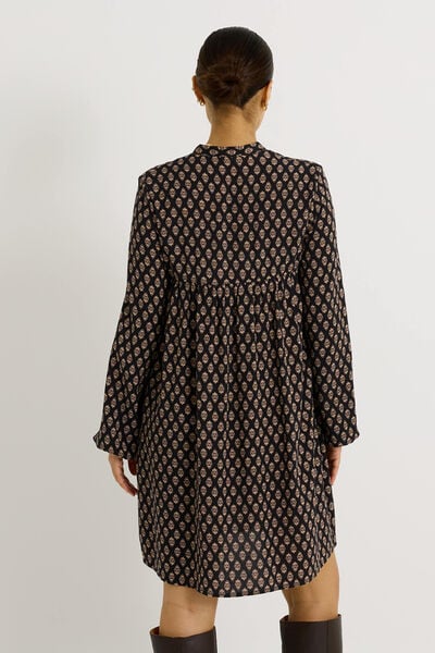 Robe imprimée col V 