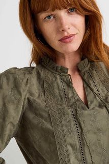 Blouse brodée femme