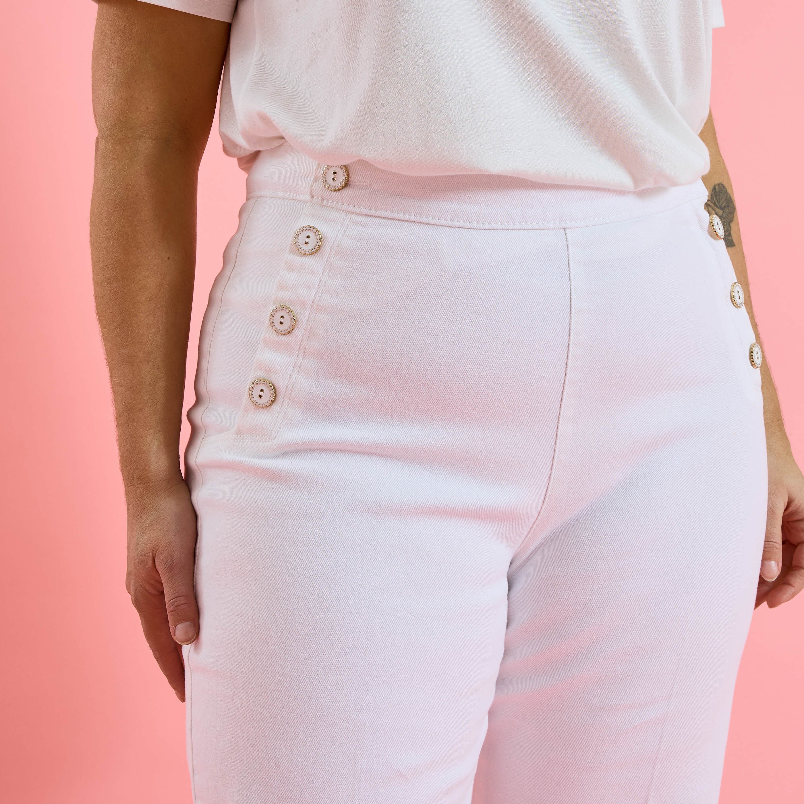 Jean flare POMPON F02 femme