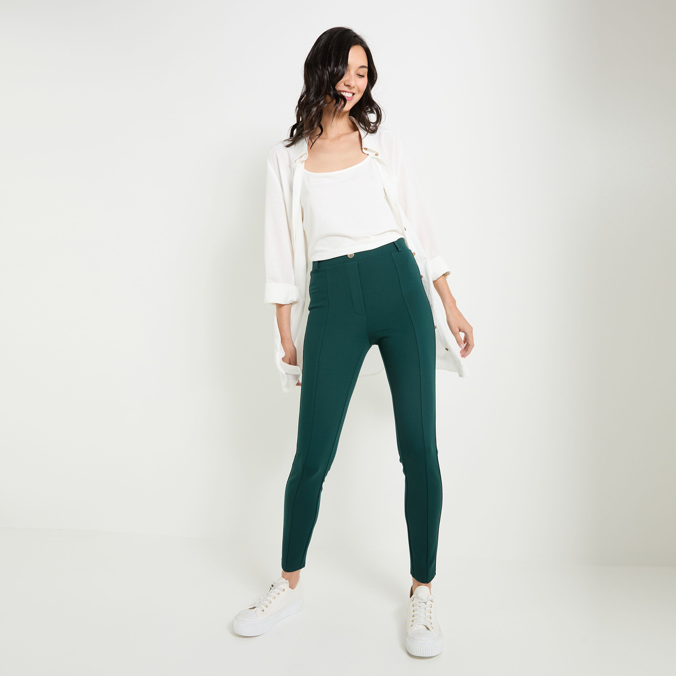 Legging structur&eacute; femme