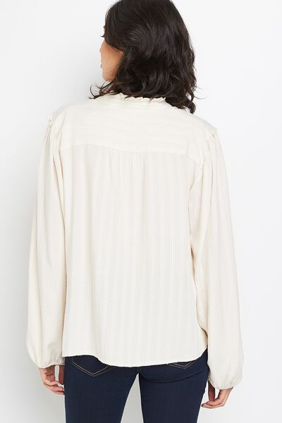Blouse écru femme