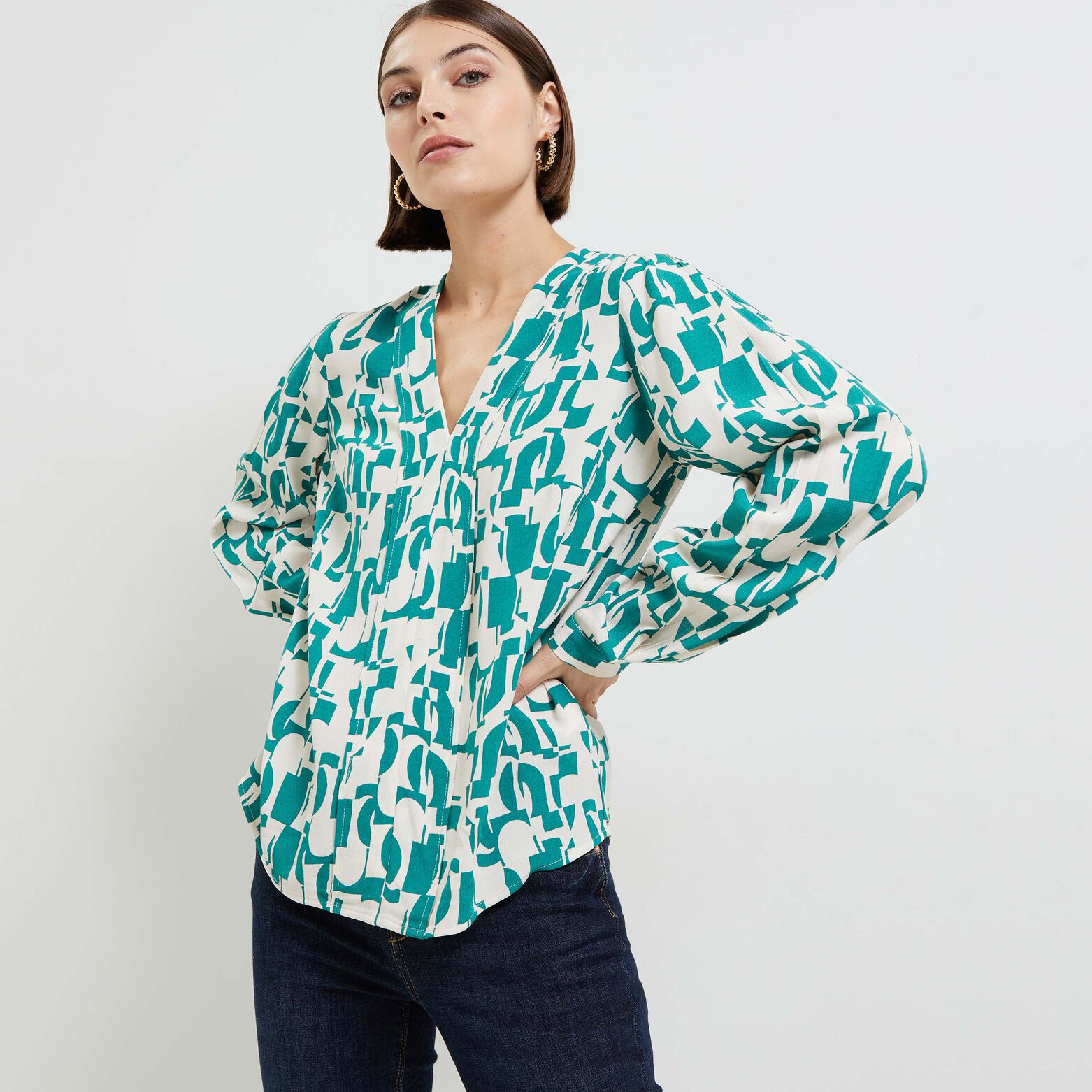 Blouse imprimée femme