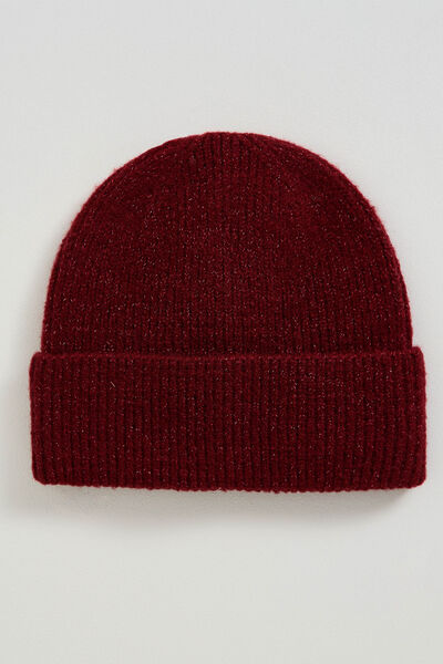 Bonnet uni brillant femme