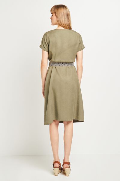 Robe ceinturée femme