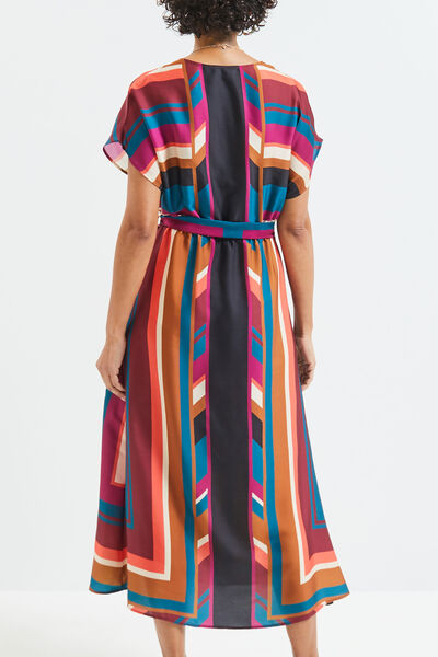 Robe longue imprimée femme
