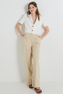 Pantalon à pince large femme