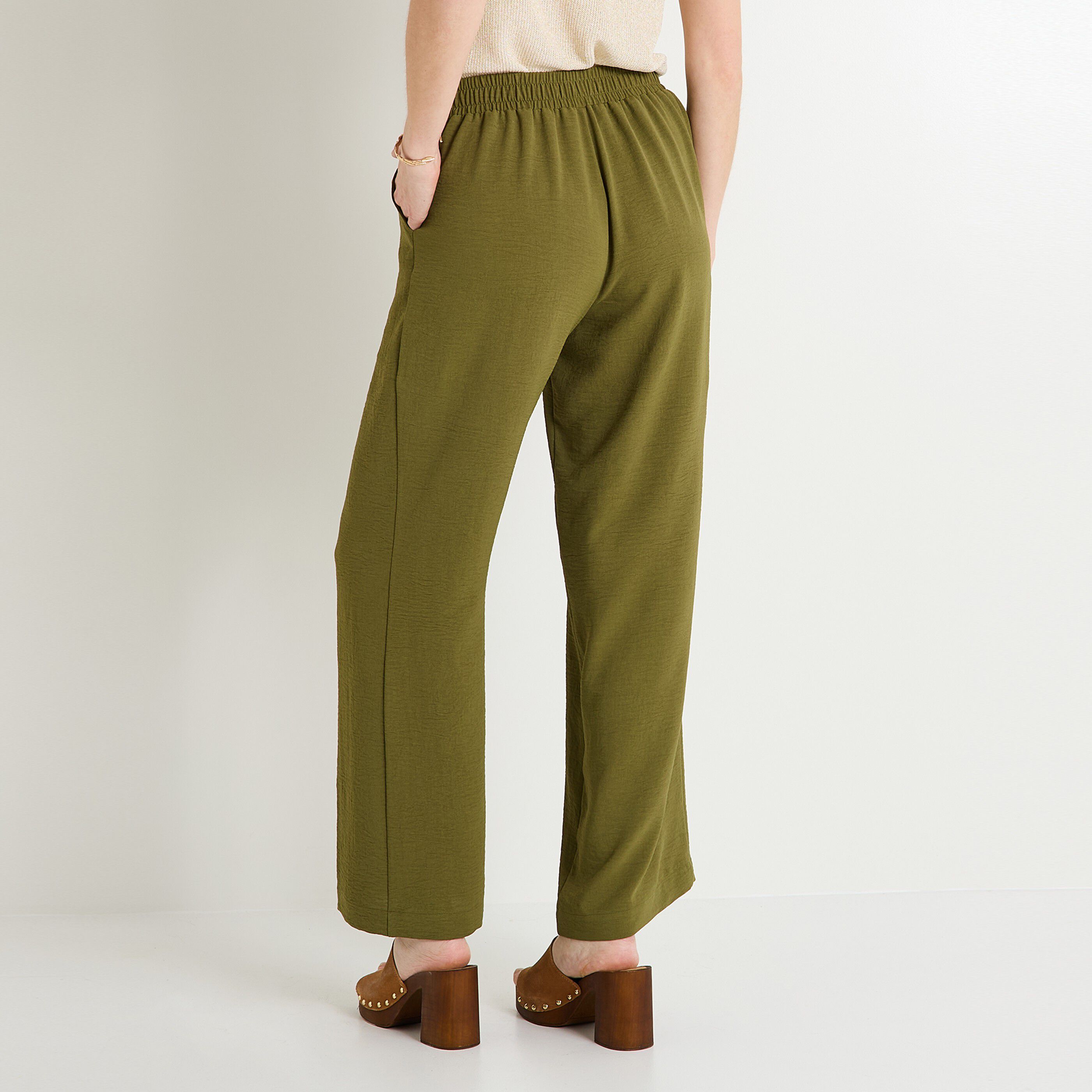 Pantalon tall large fluide femme