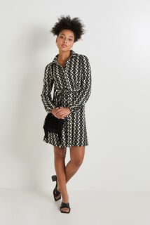 Robe col chemise femme