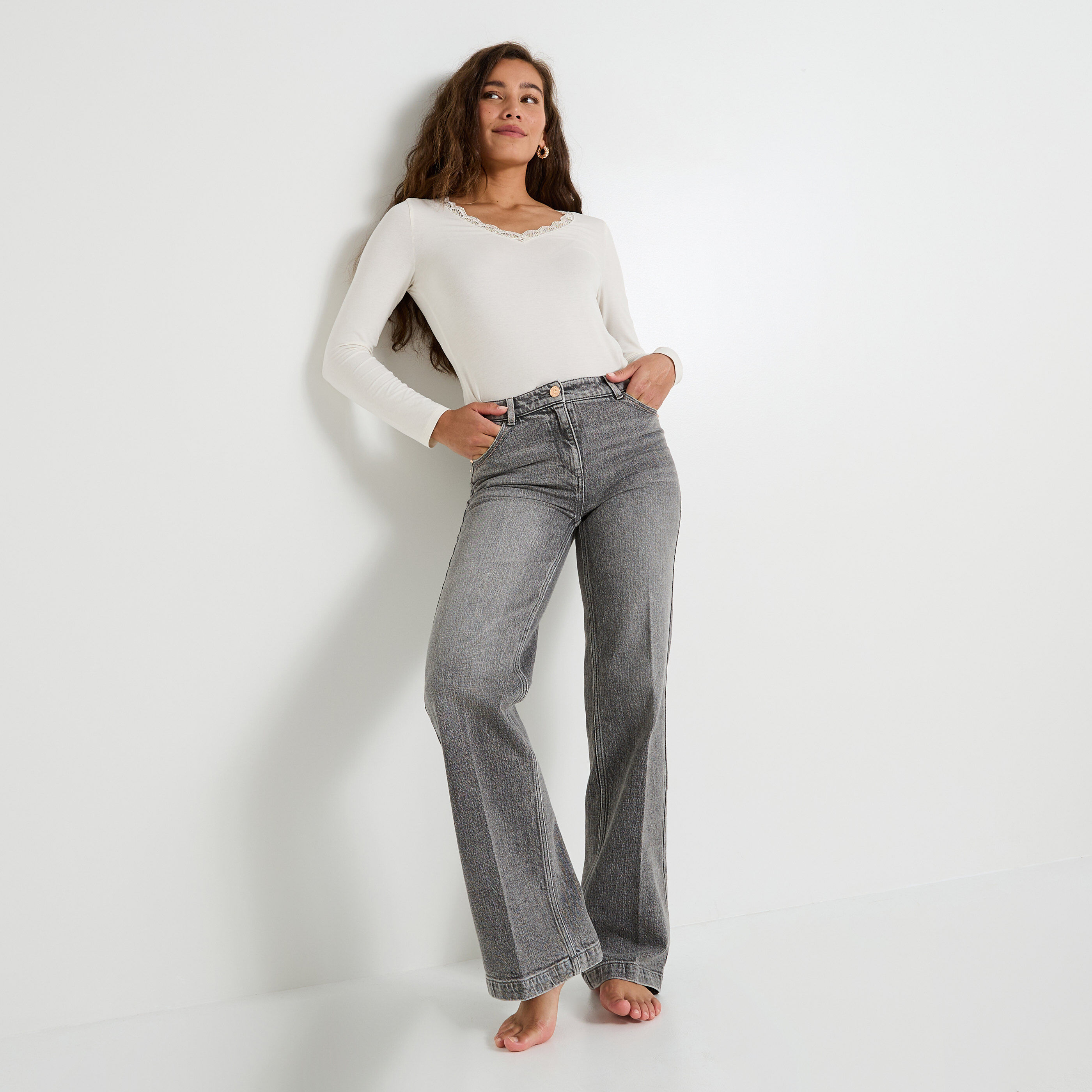 Jean flare WOODSTOCK F02 femme