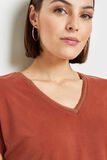 T-shirt col V femme