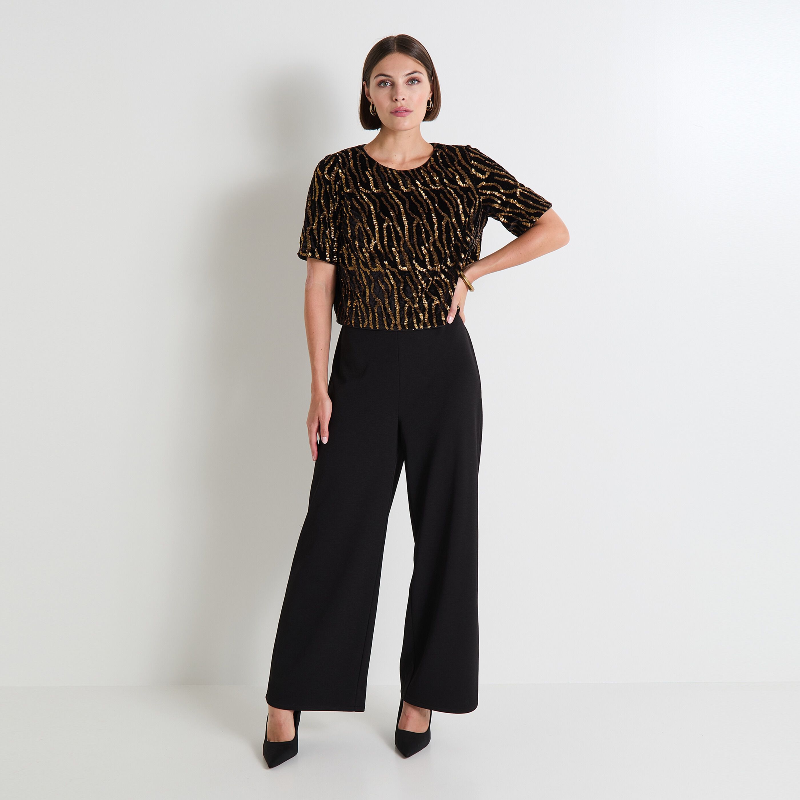 Combinaison paillettes femme