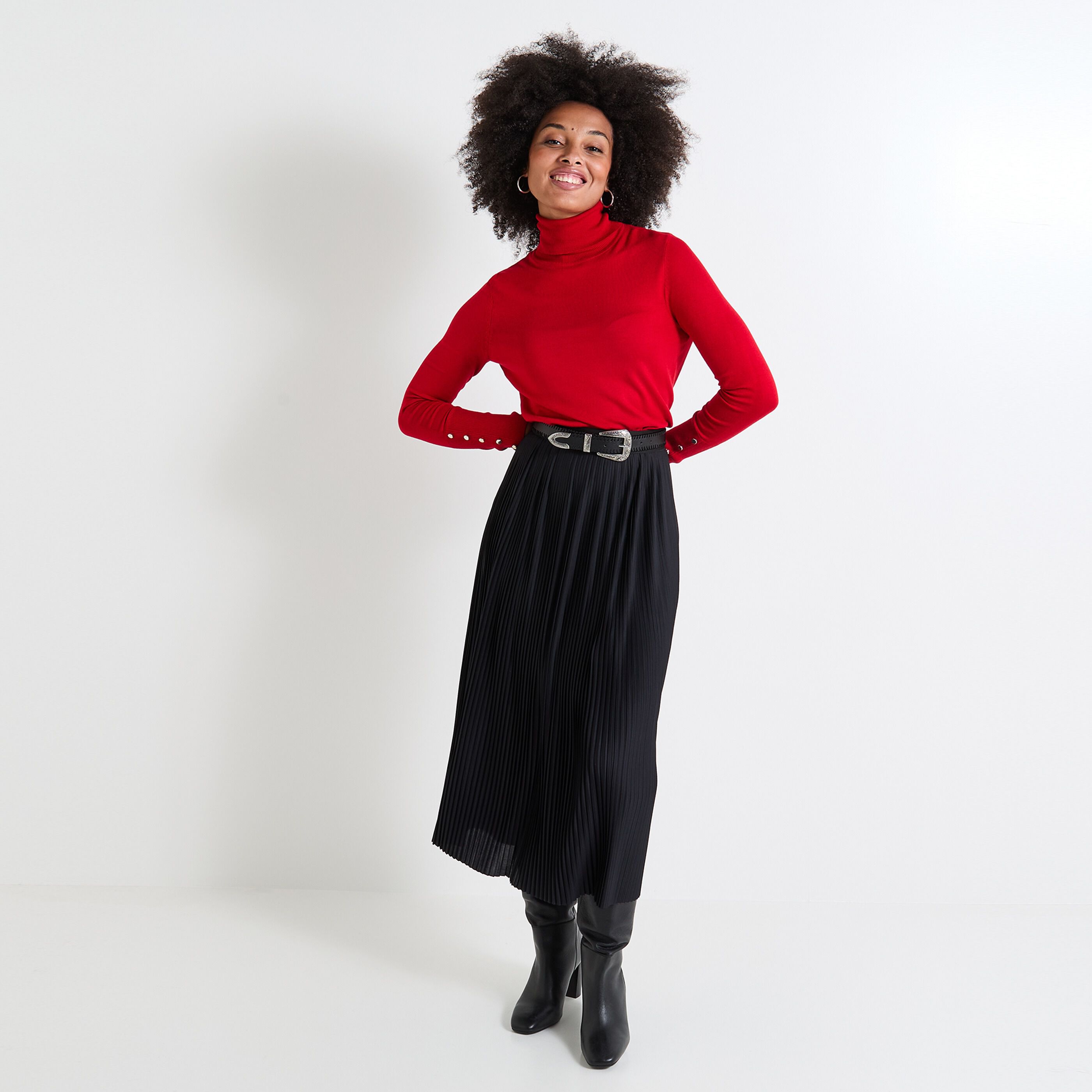 Pull col roul&eacute; femme