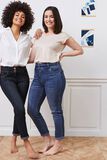 Jean raccourci taille haute HANOI femme