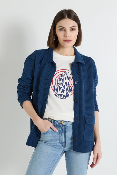 Surchemise matelassée femme