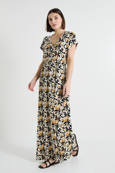 Robe col V femme