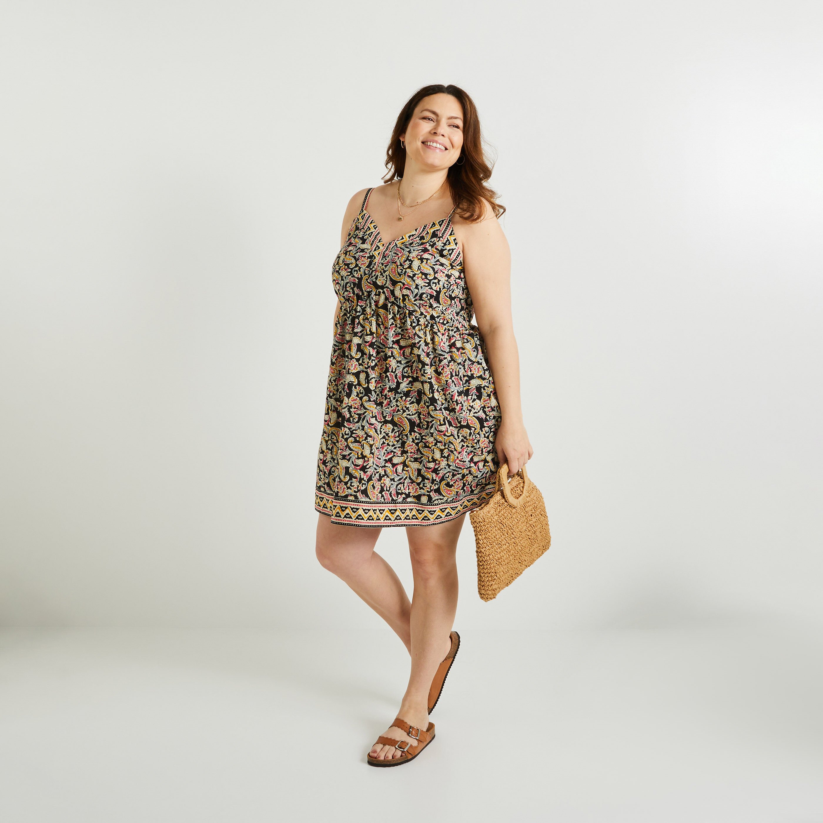 Robe imprim&eacute;e femme