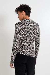 Chemise imprimé géométrique femme