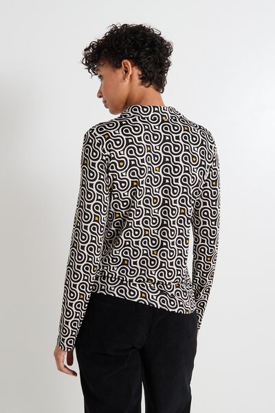 Chemise imprimé géométrique femme