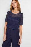 T-shirt manches courtes dentelle