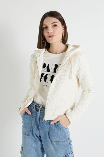 Bomber matelassé en maille femme