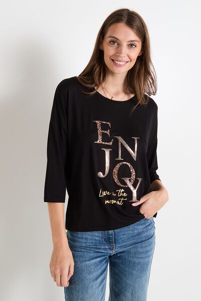 T-shirt col bateau femme