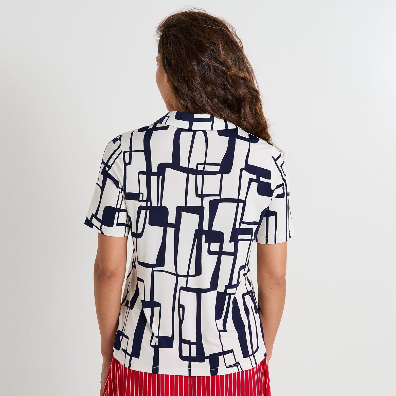 Chemise fluide en maille femme