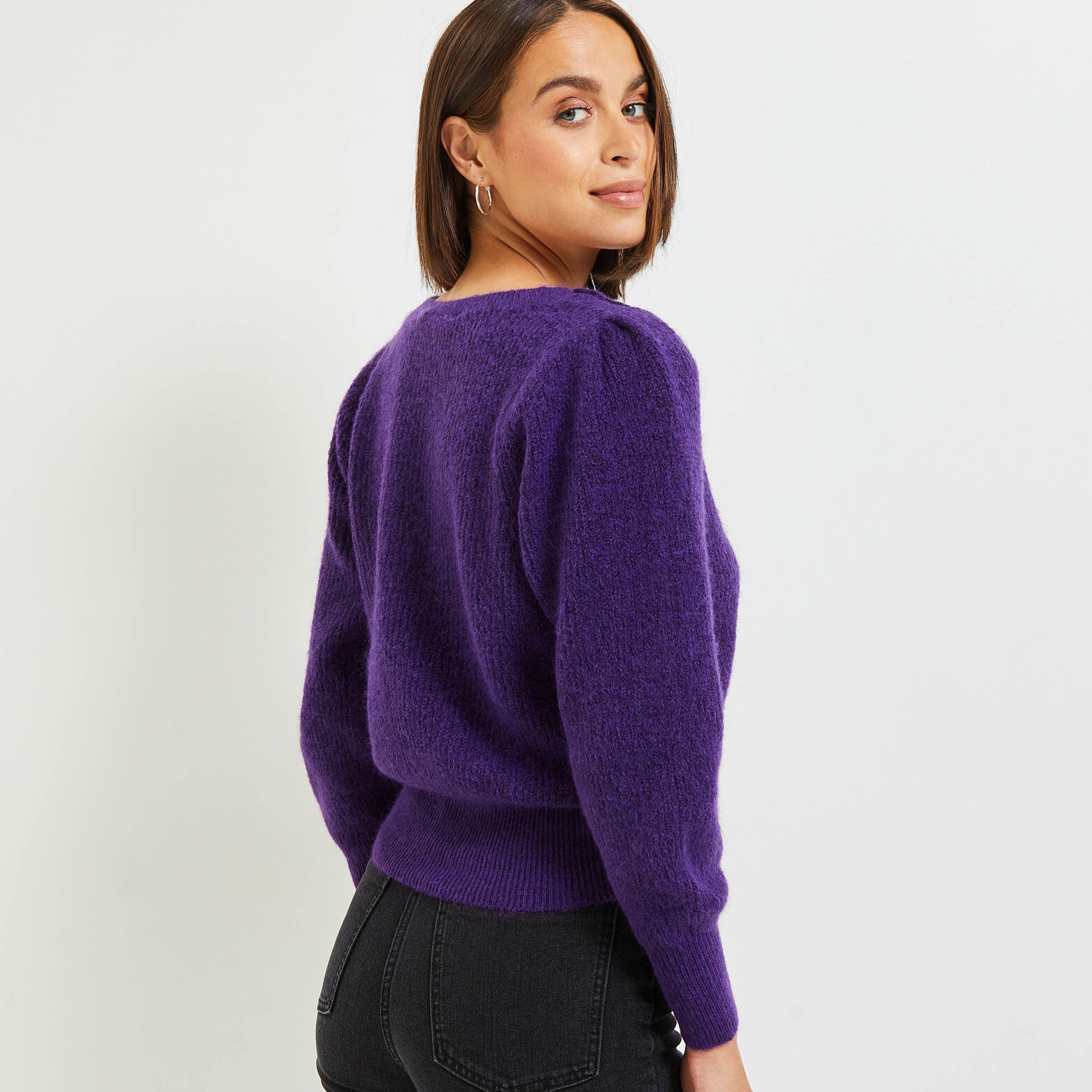 Pull col rond femme