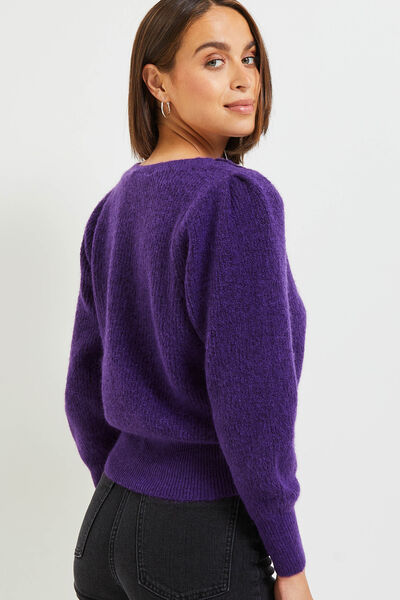 Pull col rond femme