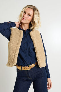Veste sans manches réversible femme
