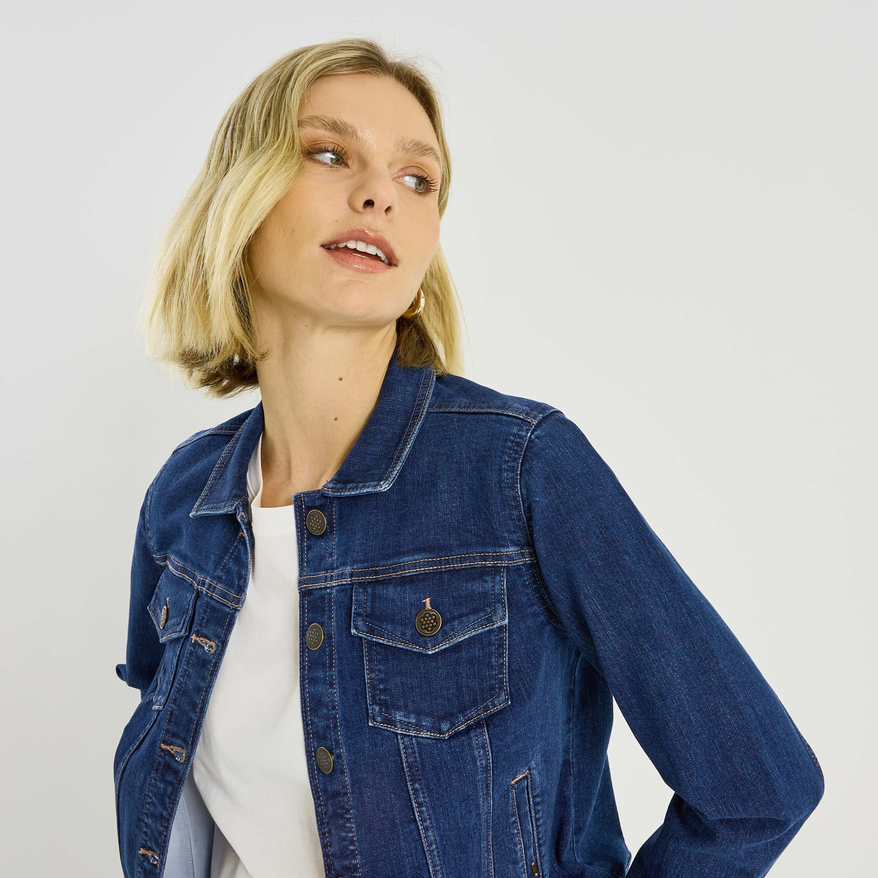 Veste en jean femme