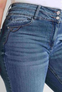 Jean raccourci taille haute HANOI femme